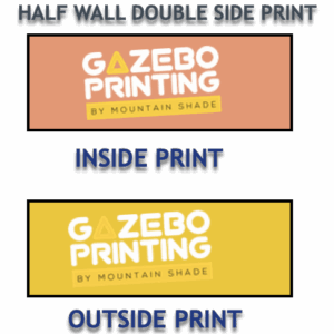 Printed Oztrail 3m HALF Wall DOUBLE Side print