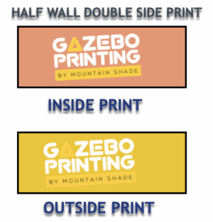 Printed Oztrail 3m HALF Wall DOUBLE Side print