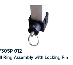Pull ring assembly with billet locking pin - MF30S