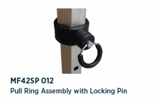 Pull ring assembly with billet locking pin - MF42SP 012