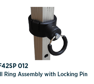 Pull ring assembly with billet locking pin - MF42SP 012