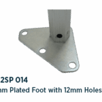 145mm plated foot with 12mm holes - MF42SP 014