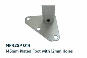 145mm plated foot with 12mm holes - MF42SP 014