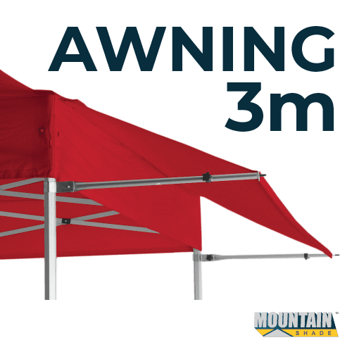 Marquee Awning Kit 3m Frame and Material in pack - RED AW3M-KIT-RED