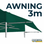 Marquee Awning Kit 3m Frame and Material in pack - GREEN AW3M-KIT-GREEN