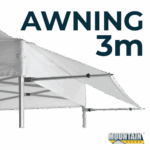 Marquee Awning Kit 3m Frame and Material in pack - WHITE AW3M-KIT-WHITE