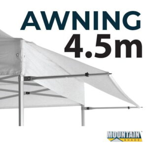 Marquee Awning Kit 4.5m Frame and Material in pack - WHITE AW45M-KIT-WHITE