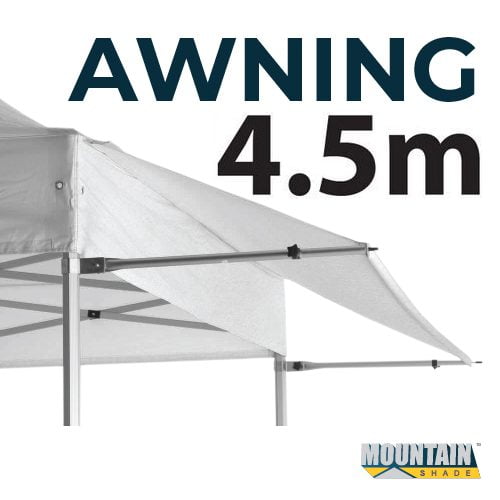 Marquee Awning Kit 4.5m Frame and Material in pack - WHITE AW45M-KIT-WHITE