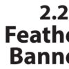 Feather Banner Printed Material only 2.2m Single Sided Print -BFBM22SS