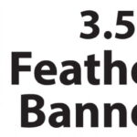 Banner Flag Feather Banner  - 35 - SINGLE SIDED Pr
