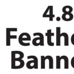 Feather Banner Printed Material only 4.8m  Sided Print - 4.8m Single Sided print material