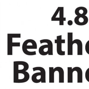 Feather Banner Printed Material only 4.8m  Sided Print - 4.8m Single Sided print material
