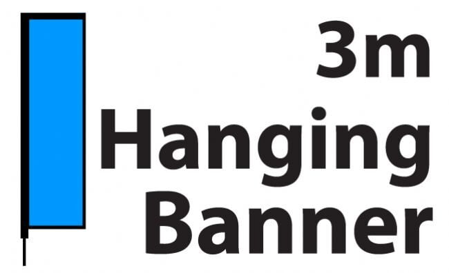 Premuim Deluxe Hanging Banner - 3m
