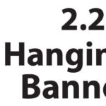 Banner Hanging Banner Printed Material only 2.2m S