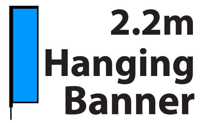 Banner Hanging Banner Printed Material only 2.2m S