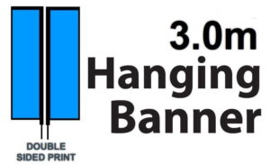 Banner Hanging Banner Printed Material only 3.0m D