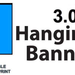 Banner Hanging Banner Printed Material only 3.0m D