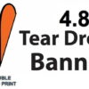 Banner Flag Tear Drop Material 4.8 Double sided print - BTDM48DS