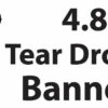 Banner Flag Tear Drop Material 4.8 Single Sided Print -BTDM48SS