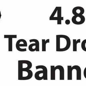 Banner Flag Tear Drop Material 4.8 Single Sided Print -BTDM48SS
