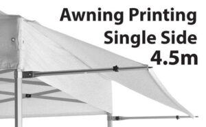 4.5m Marquee Awning Printing Single Side - DPAW45