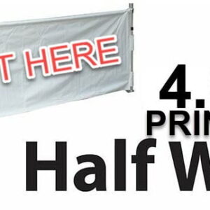 Marquee Half Wall Printing Single Side - 4m - DPHW40 inc. 4m Frame Kit