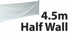 Marquee Half Wall Printing Single Side - 4.5m - inc. 4.5m Frame Kit DPHW45 - Image 2