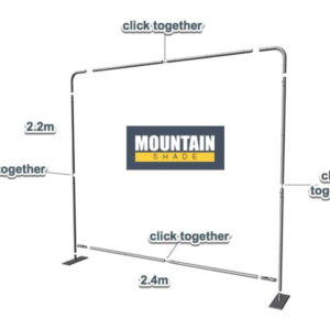 Tension Fabric Exhibition Wall Display Media Wall 2.2m H x2.4m W. Indoor EXH_WALL_24m - Image 4