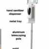 Hand Sanitiser Dispenser Unit on Stand with Signage - Image 3