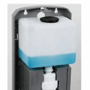 Hand Sanitiser Dispenser Unit on Stand with Signage - Image 7