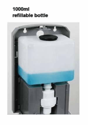 Hand Sanitiser Dispenser Unit on Stand with Signage - Image 7