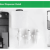Hand Sanitiser Dispenser Unit on Stand with Signage - Image 4