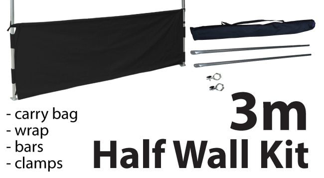 Marquee Accessories Half Wall Kit 3m - Full Kit wi