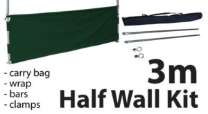 Marquee Accessories Half Wall Kit 3m - Full Kit with Frame and Fabric HW3M-GREEN-KIT_2 - Image 2