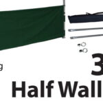 Marquee Accessories Half Wall Kit 3m - Full Kit with Frame and Fabric HW3M-GREEN-KIT_2