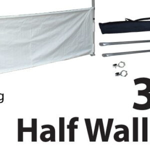 Marquee Accessories Half Wall Kit 3m - Full Kit with Frame and Fabric HW3M-WHITE-KIT_2