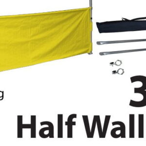 Marquee Accessories Half Wall Kit 3m - Full Kit with Frame and Fabric HW3M-YELLOW-KIT_2 - Image 2
