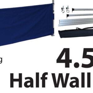 Marquee Accessories Half Wall Kit 4.5m - Full Kit with Frame and Fabric HW45M-BLUE-KIT