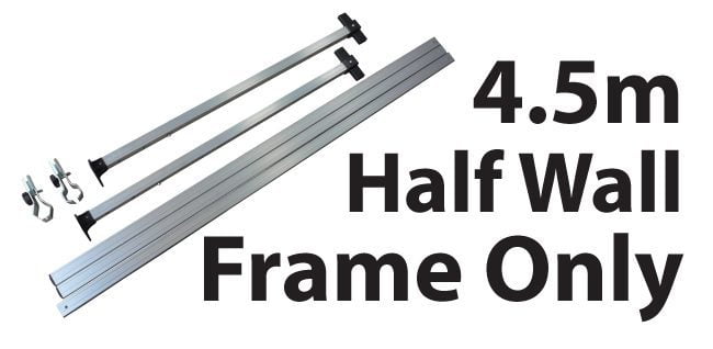 Marquee Accessories Half Wall 4.5m Frame Only - FRAME ONLY HW45M-FRAME-ONLY