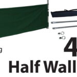 Marquee Accessories Half Wall Kit 4m - Full Kit with Frame and Fabric HW4M-GREEN-KIT