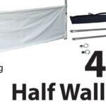 Marquee Accessories Half Wall Kit 4m - Full Kit with Frame and Fabric HW4M-WHITE-KIT