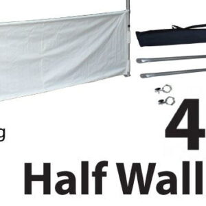 Marquee Accessories Half Wall Kit 4m - Full Kit with Frame and Fabric HW4M-WHITE-KIT