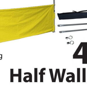 Marquee Accessories Half Wall Kit 4m - Full Kit with Frame and Fabric HW4M-YELLOW-KIT