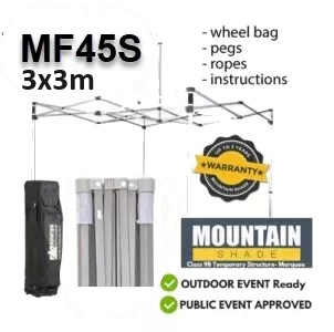 MF45S Frame 3x3m HEX inc. Wheel bag, Pegs Ropes 3 YR Warr