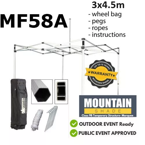 COMMERCIAL QUALITY Marquee Frame 3x4.5m MF58A Hex