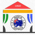 LOCAL Aussie Print Roof 1.5m x 1.5m 15 day produce
