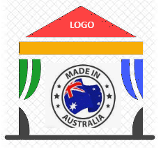Local Aussie Printed 4x8m roof