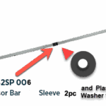 Scissor Bar Plastic sleeve & washer pack (2 pc/1pc) - MF42SP 006