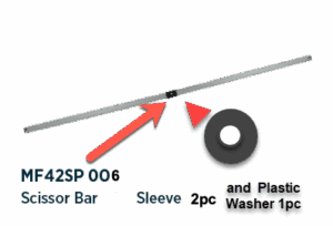 Scissor Bar Plastic sleeve & washer pack (2 pc/1pc) - MF42SP 006
