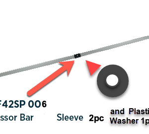 Scissor Bar Plastic sleeve & washer pack (2 pc/1pc) - MF42SP 006